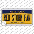 Red Storm Fan NY Novelty Sticker Decal