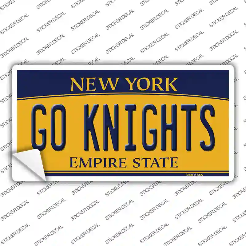 Go Black Knights NY Novelty Sticker Decal