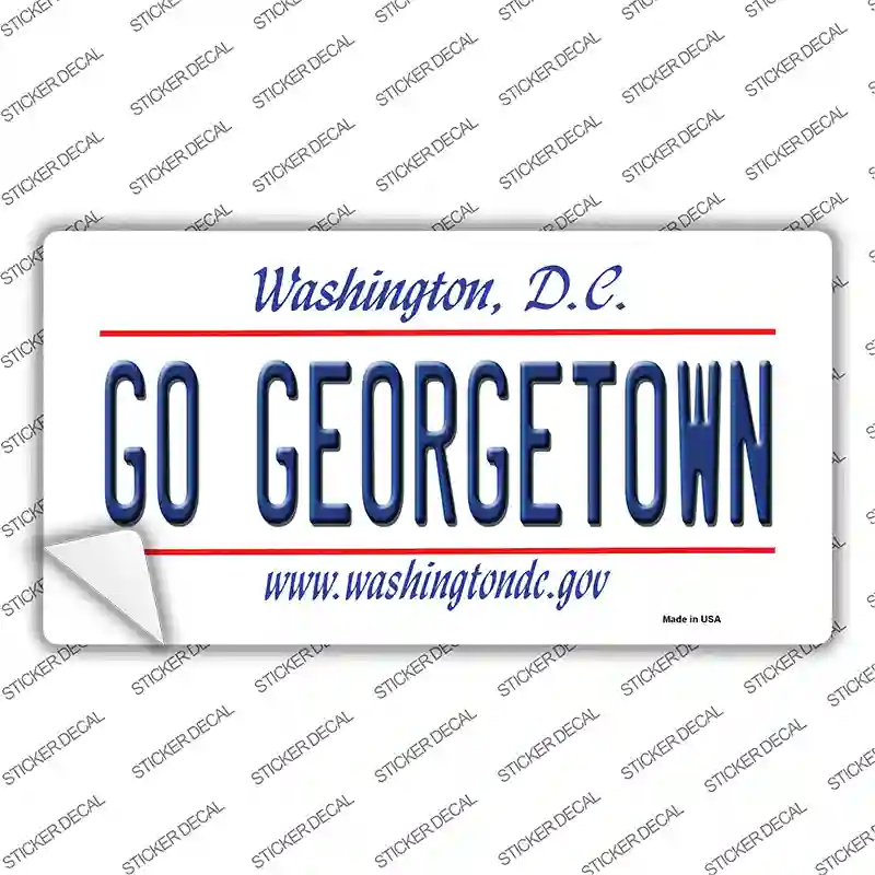 Go Georgetown Novelty Sticker Decal