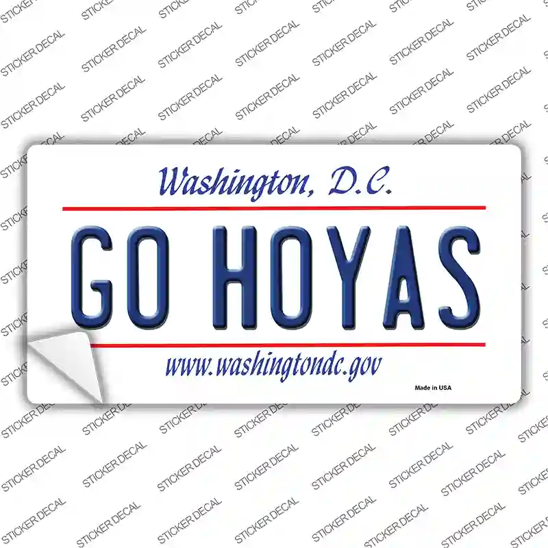 Go Hoyas Novelty Sticker Decal