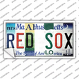 Red Sox Strip Art Novelty Sticker Decal