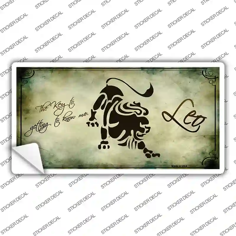 Leo Zodiac Novelty Sticker Decal
