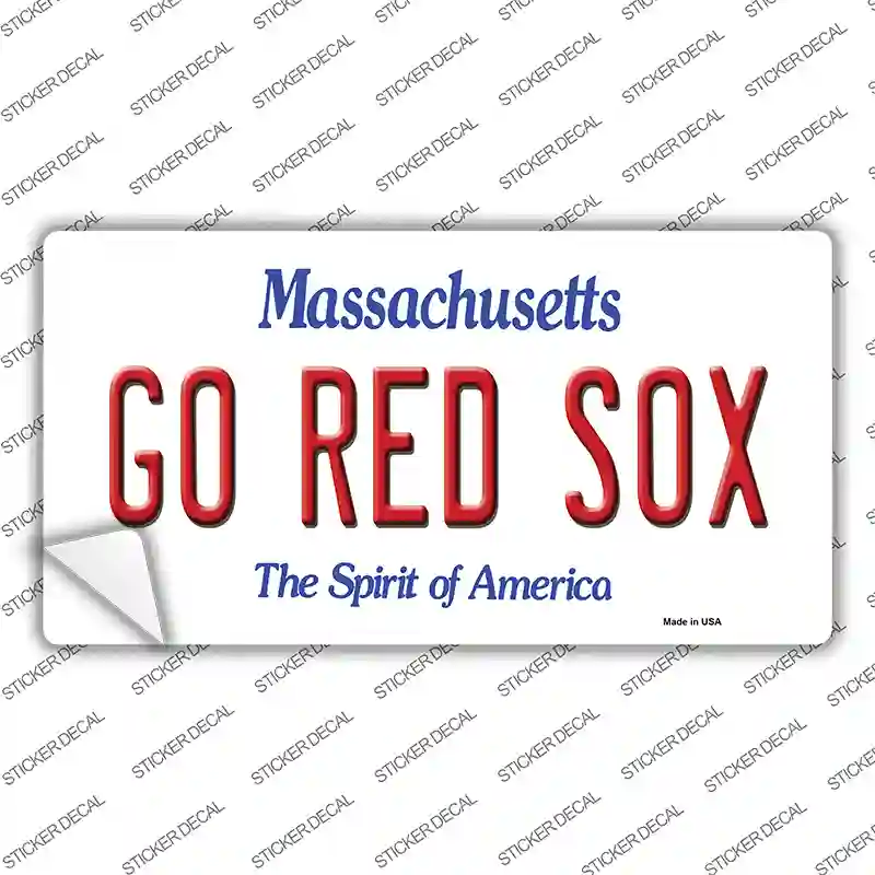 Go Red Sox Novelty Sticker Decal