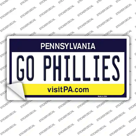 Go Phillies Novelty Sticker Decal