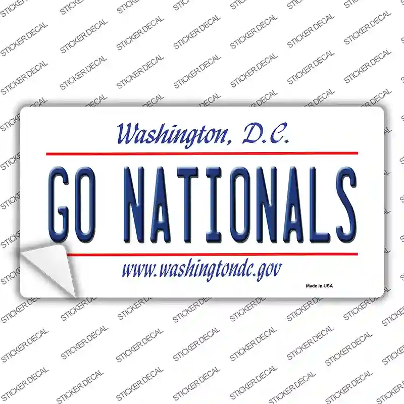Go Nationals Novelty Sticker Decal