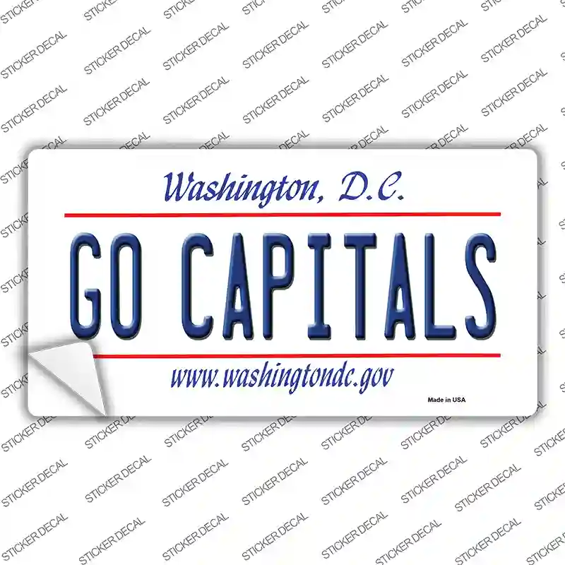Go Capitals Novelty Sticker Decal