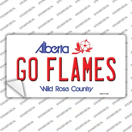 Go Flames Novelty Sticker Decal