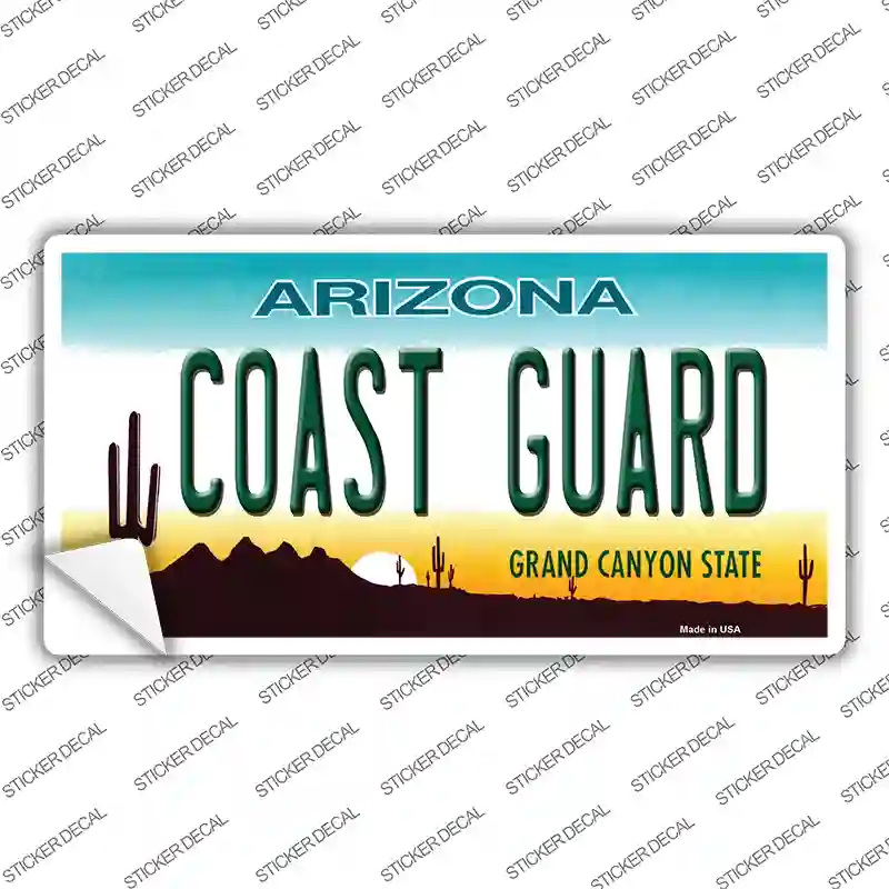 Coast Guard Arizona Novelty Sticker Decal