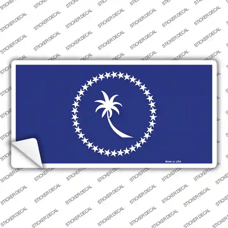 Chuuk Island Flag Novelty Sticker Decal