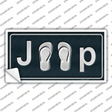 J**P Flipflop Novelty Sticker Decal