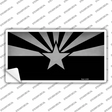 Arizona Flag Black Novelty Sticker Decal