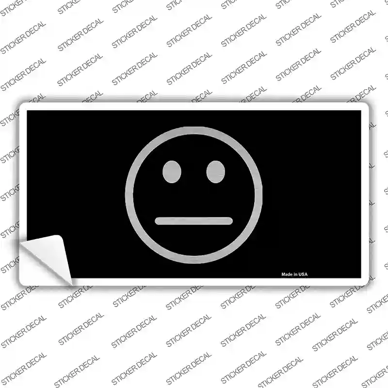 Meh Black Novelty Sticker Decal