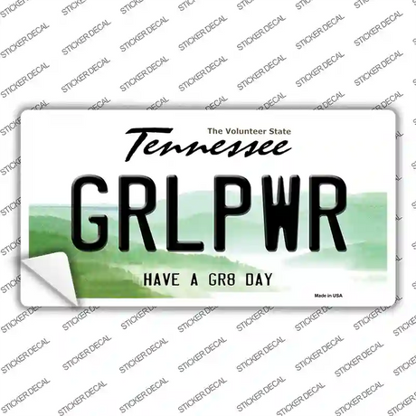 Girl Power Novelty Sticker Decal