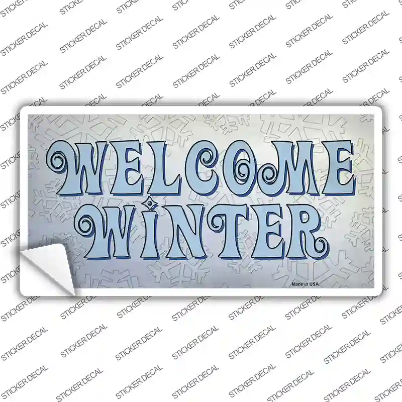 Welcome Winter Novelty Sticker Decal