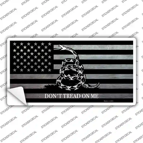 Dont Tread On Me American Flag Novelty Sticker Decal