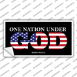 One Nation Under God Flag Novelty Sticker Decal