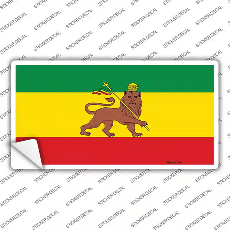 Old Ethiopia Flag Novelty Sticker Decal