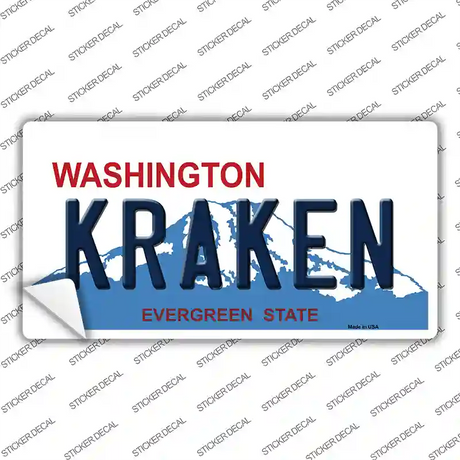 Kraken Washington Novelty Sticker Decal