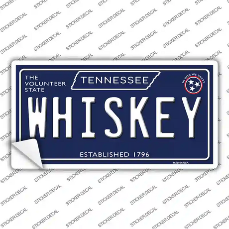 Whiskey Tennessee Blue Novelty Sticker Decal