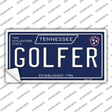 Golfer Tennessee Blue Novelty Sticker Decal
