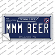 Mmm Beer Tennessee Blue Novelty Sticker Decal