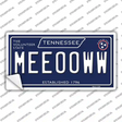 Meeooww Tennessee Blue Novelty Sticker Decal