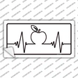 Apple Heart Beat Novelty Sticker Decal