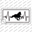 Horse Heart Beat Novelty Sticker Decal