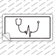 Stethoscope Heart Beat Novelty Sticker Decal