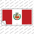 Peru Flag Novelty Sticker Decal