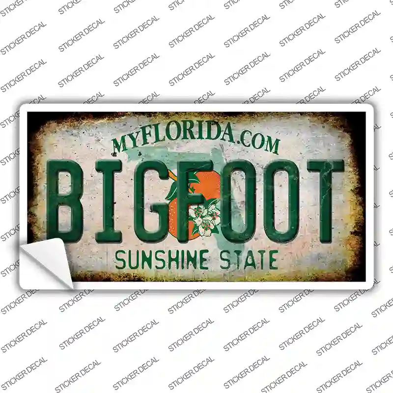 Bigfoot Florida Novelty Sticker Decal