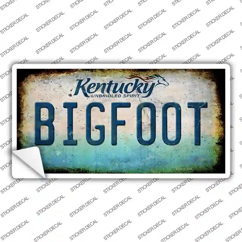 Bigfoot Kentucky Novelty Sticker Decal