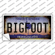 Bigfoot South Carolina Novelty Sticker Decal