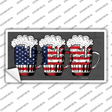 Three Beers America Novelty Sticker Decal