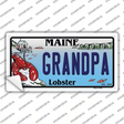 Grandpa Maine Lobster Novelty Sticker Decal