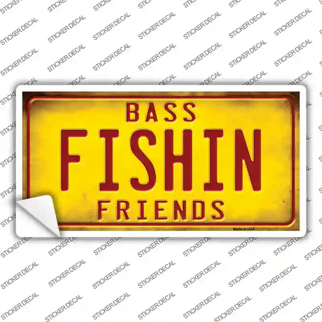 Fishin Friends Novelty Sticker Decal