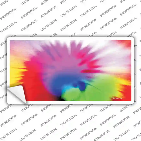Pink Tie-Dye Novelty Sticker Decal