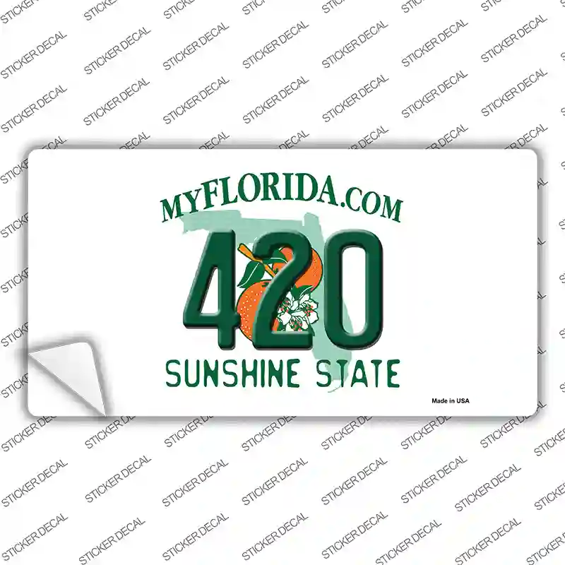 420 Florida Novelty Sticker Decal