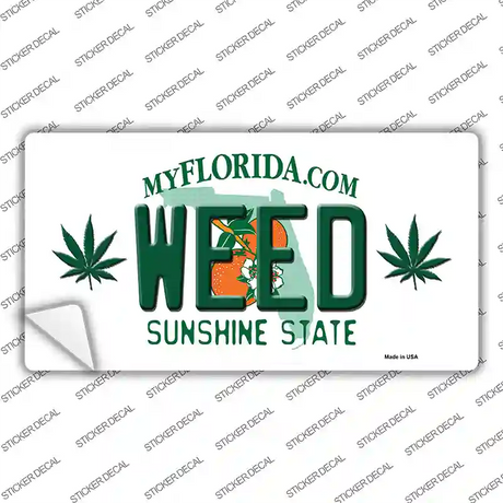 Weed Florida Novelty Sticker Decal