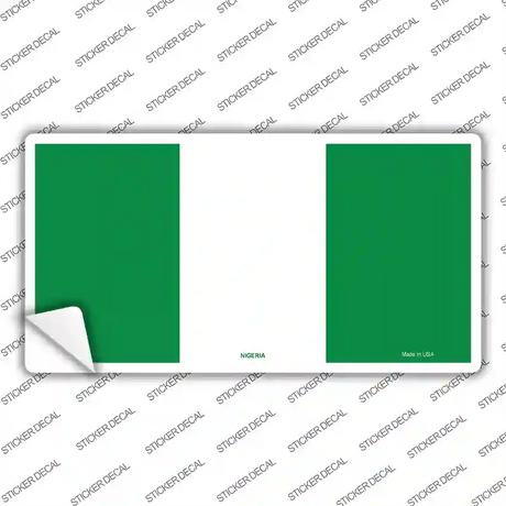 Nigeria Flag Novelty Sticker Decal