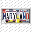Maryland Strip Art Novelty Sticker Decal