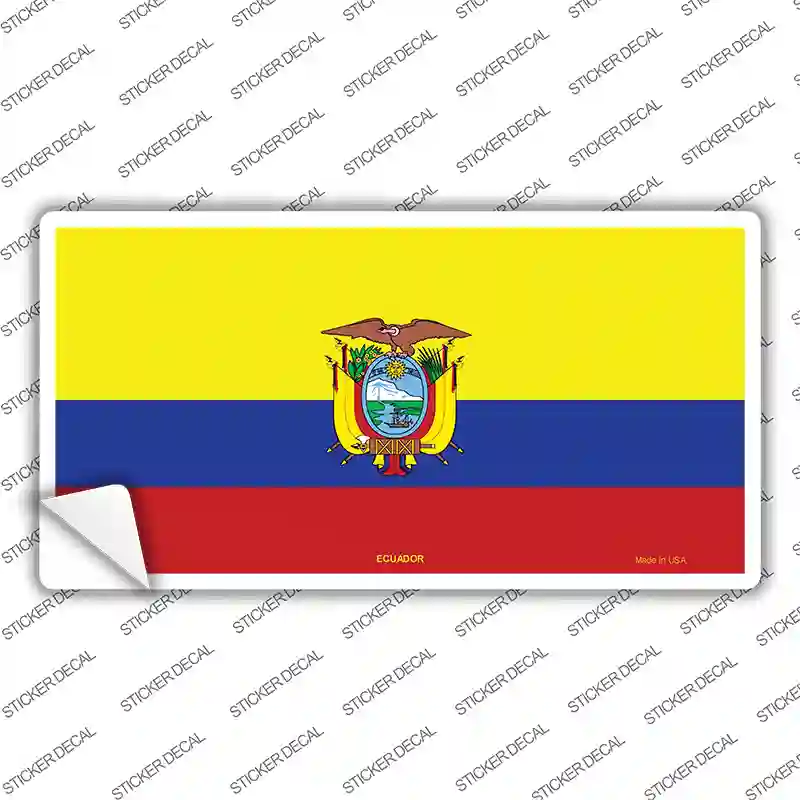 Ecuador Flag Novelty Sticker Decal