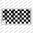 Waving Checkered Flag Novelty Sticker Decal