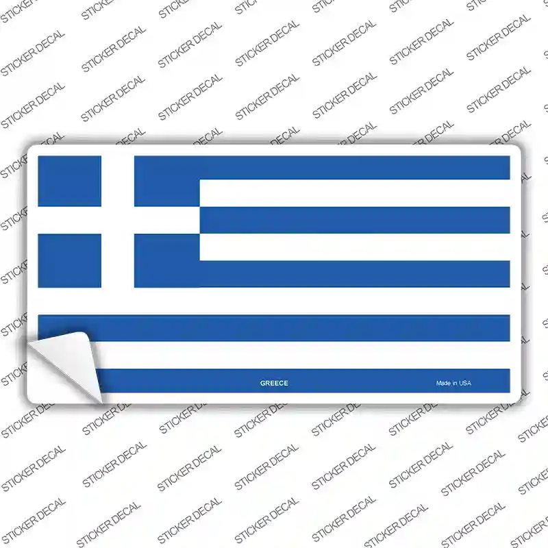 Greece Flag Novelty Sticker Decal