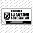 Colorado POW MIA Some Gave All Novelty Sticker Decal