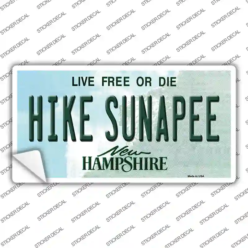 Hike Sunapee New Hampshire Novelty Sticker Decal