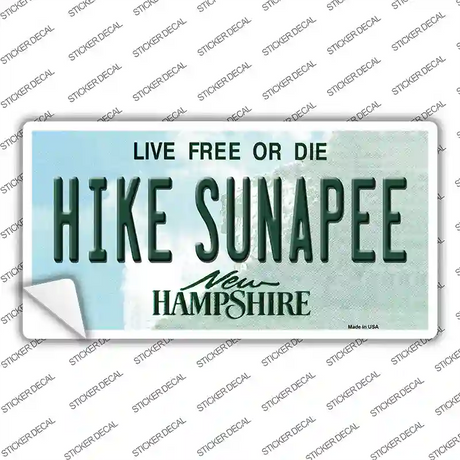 Hike Sunapee New Hampshire Novelty Sticker Decal