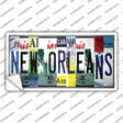New Orleans License Plate Art Novelty Sticker Decal