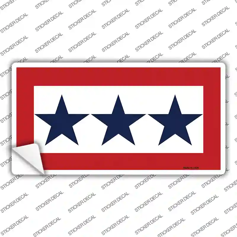 Blue Star Three Novelty Sticker Decal