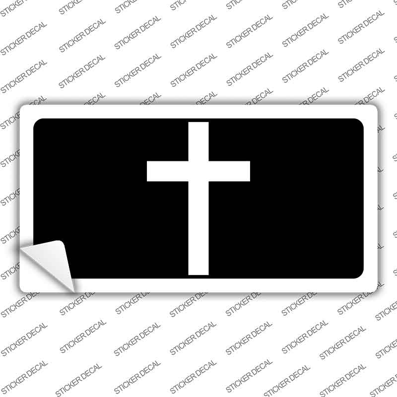 Cross Silhouette Novelty Sticker Decal LP-14522s